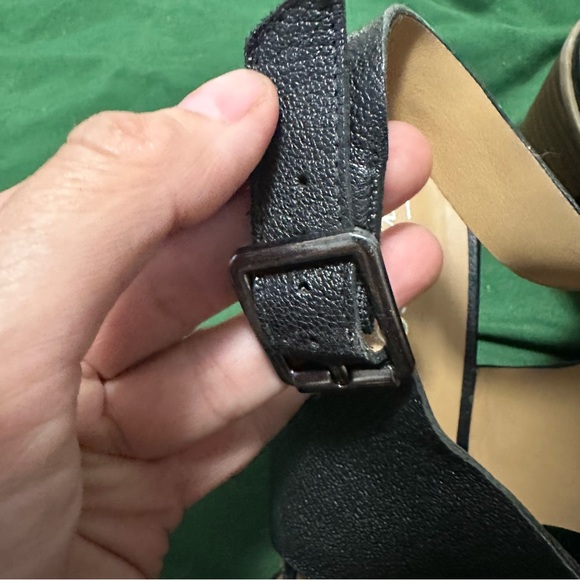 Franco Sarto Hope Sling Back 3 in. Block Heel Sandal Size 10M Black Adjustable - Picture 6 of 6